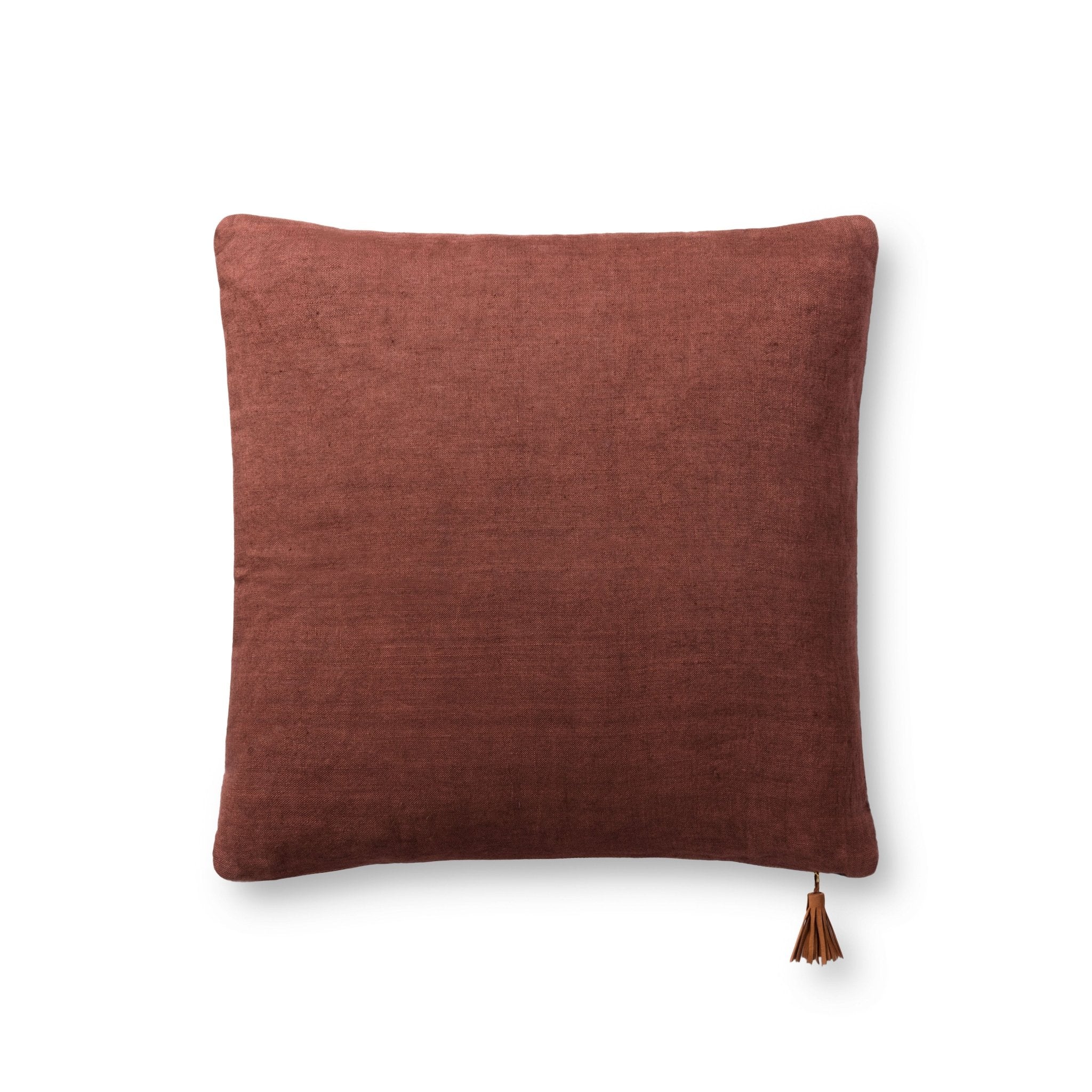 Magnolia Home by Joanna Gaines x Loloi P1153 Navy / Coffee 18" x 18" Cover Only Pillow