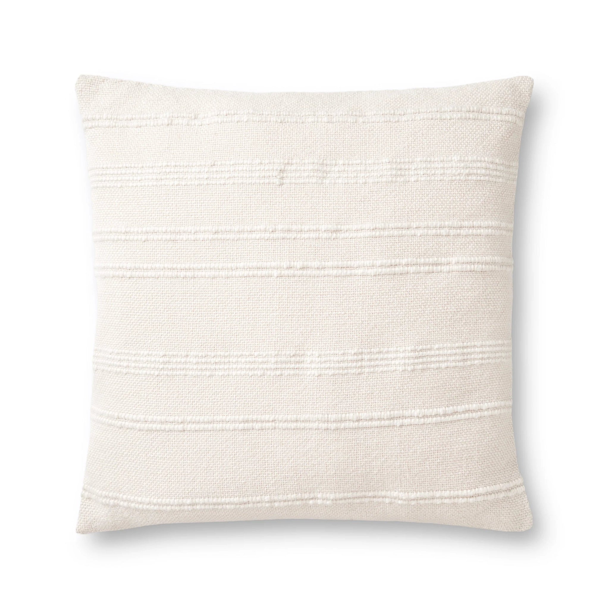 Magnolia Home by Joanna Gaines x Loloi PMH0026 Natural 22" x 22" Cover Only Pillow