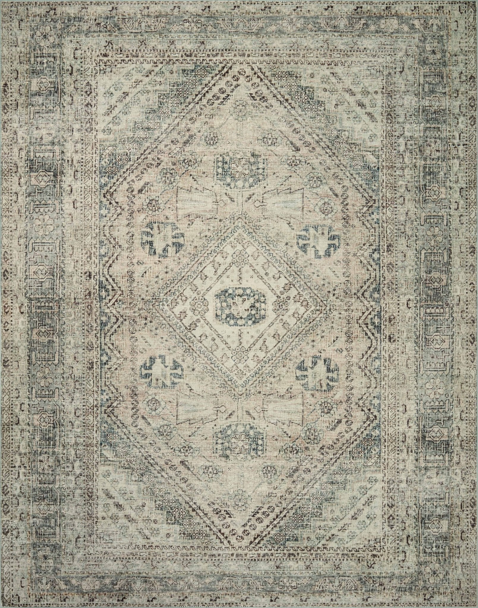 Magnolia Home by Joanna Gaines x Loloi Sinclair Natural / Sage Rug White Cliff Studio Rugs