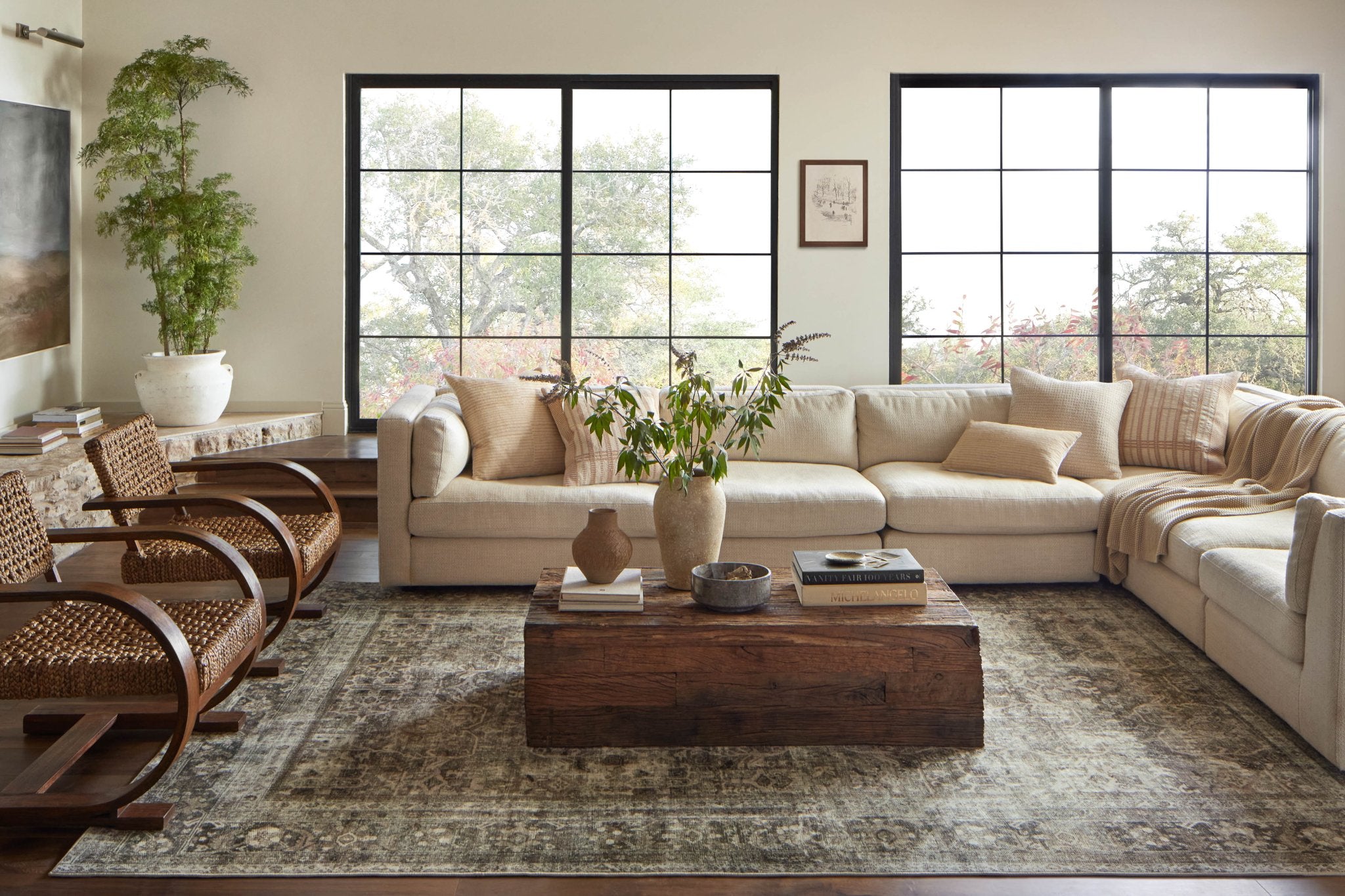 Magnolia Home by Joanna Gaines x Loloi Sinclair Pebble / Taupe Rug
