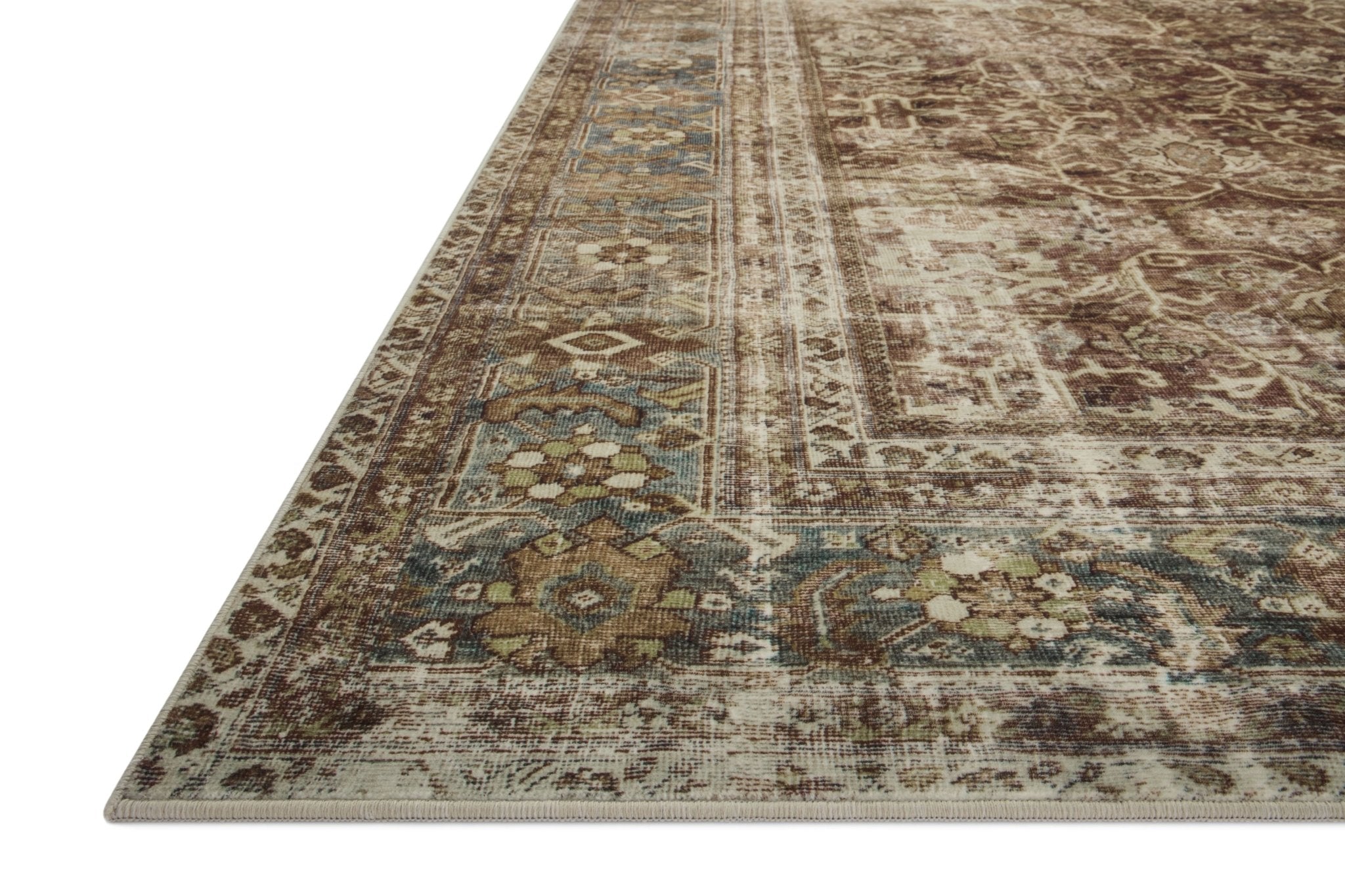 Magnolia Home by Joanna Gaines x Loloi Sinclair Rust / Lagoon Rug