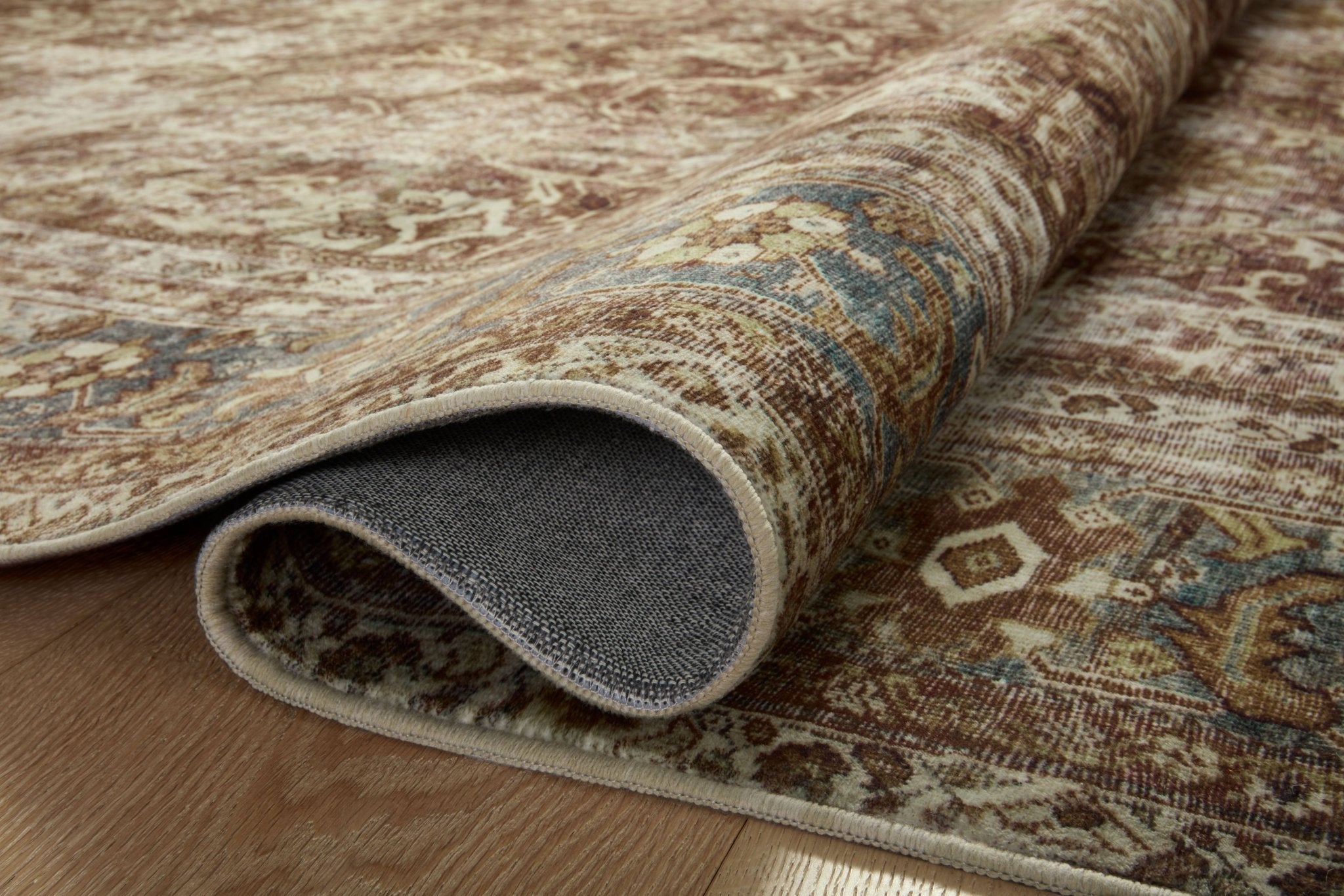 Magnolia Home by Joanna Gaines x Loloi Sinclair Rust / Lagoon Rug
