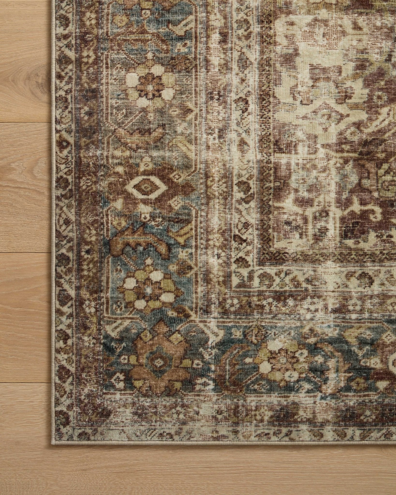 Magnolia Home by Joanna Gaines x Loloi Sinclair Rust / Lagoon Rug