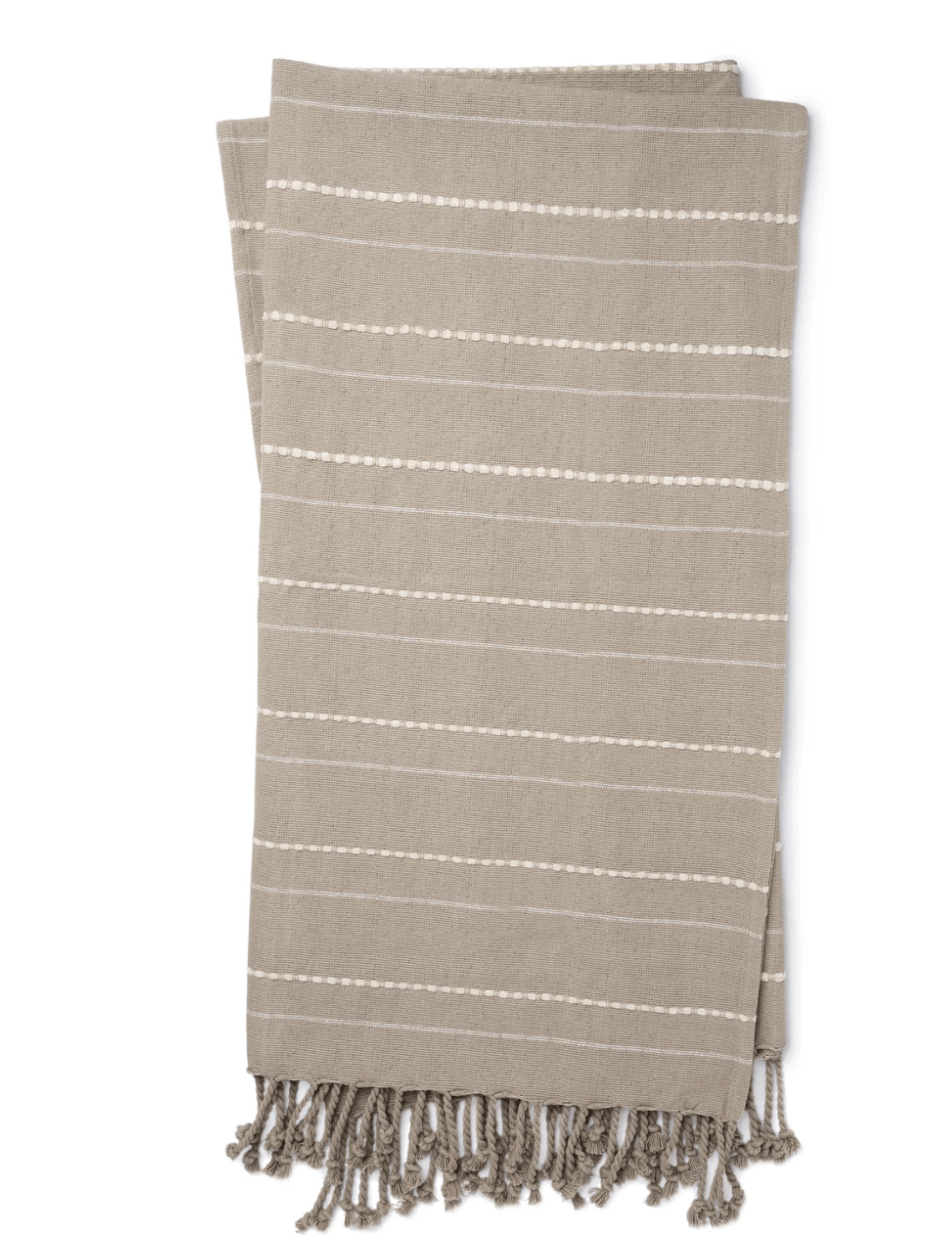 Magnolia Home by Joanna Gaines x Loloi T1038 Grey/Natural Throw Blanket