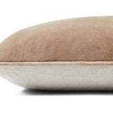 Magnolia Home by Joanna Gaines x Loloi Taupe / Natural 13'' x 35'' Cover Only Pillow