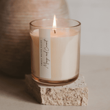 Mango and Coconut Soy Candle - Tinted Glass Jar - 12 oz White Cliff Studio Candles and Candle Accessories