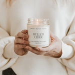 Mulled Cider Soy Candle - Clear Jar - 9 oz White Cliff Studio Candles and Candle Accessories