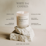 Mulled Cider Soy Candle - White Jar - 11 oz White Cliff Studio Candles and Candle Accessories