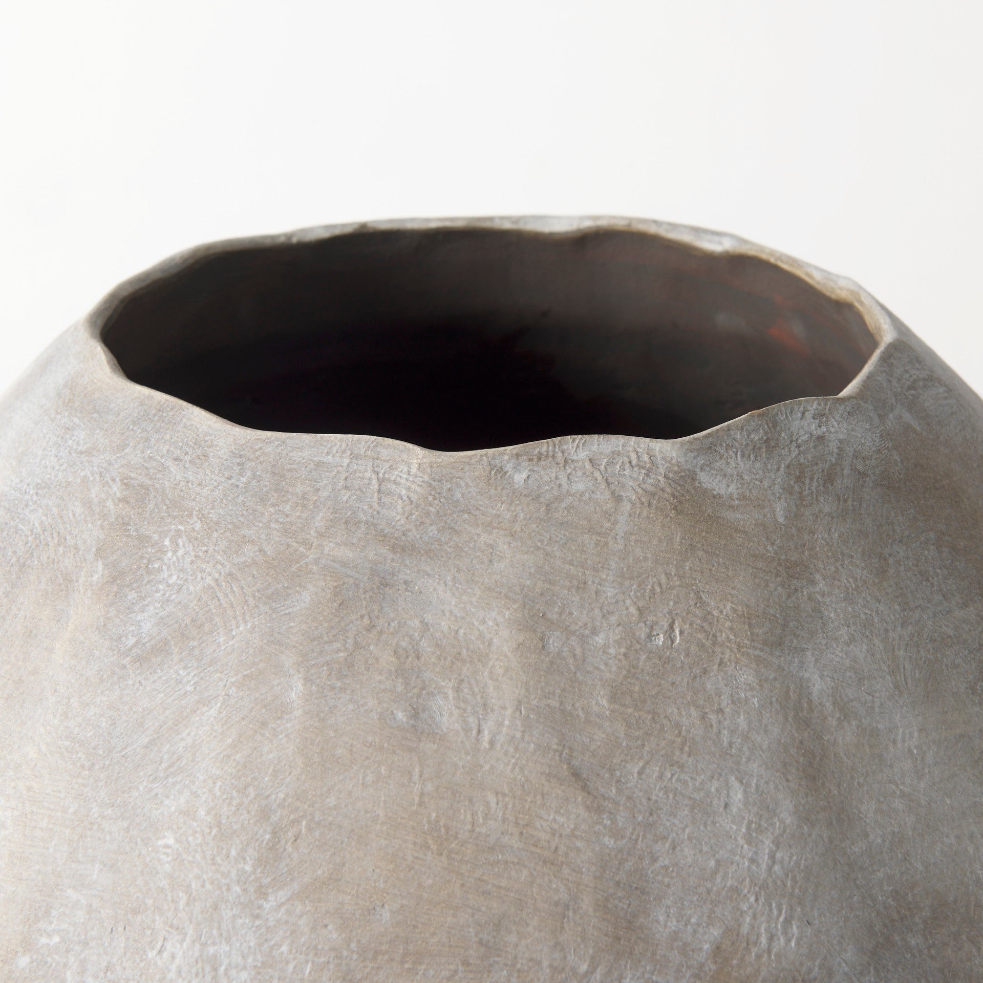 Oasis Large Tan Ceramic Vase