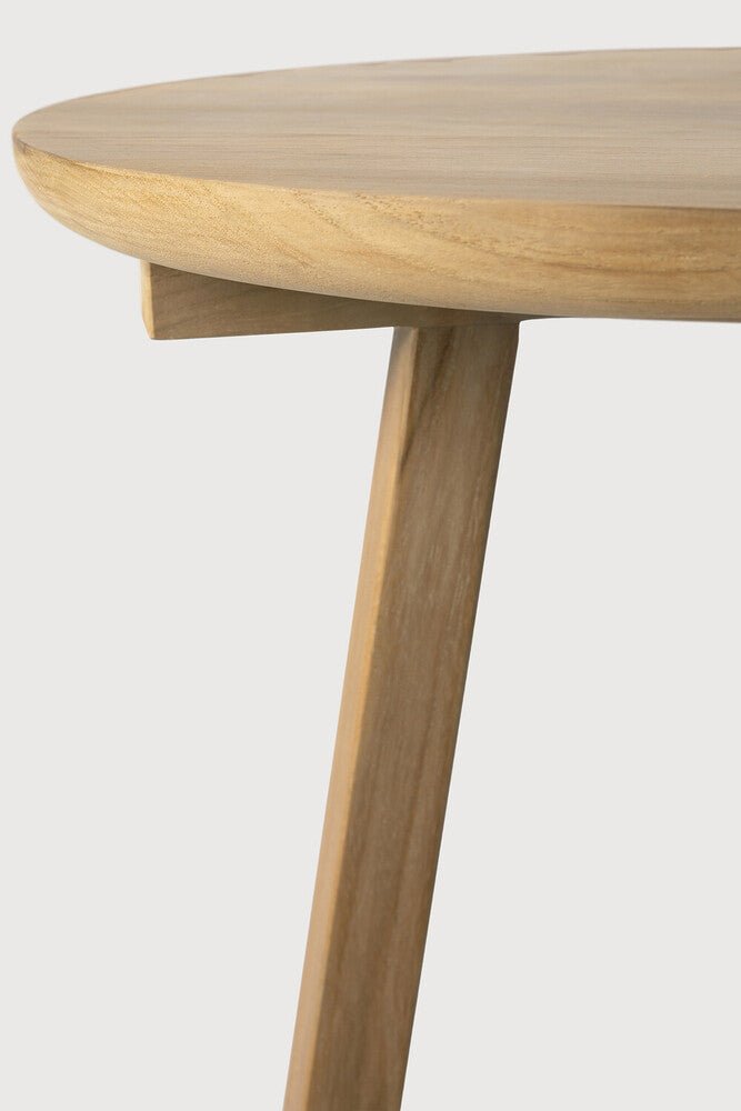 Tripod Small Round Side Table, Oak