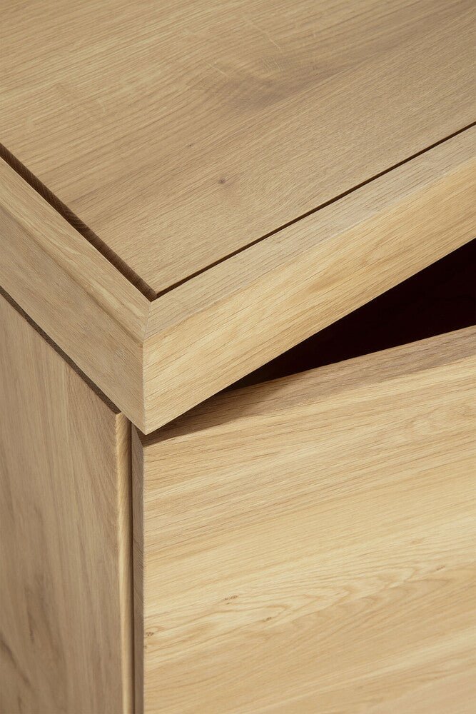 Burger Solid Oak Wood Sideboard / Buffet Cabinet
