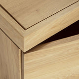 Burger Solid Oak Wood Sideboard / Buffet Cabinet