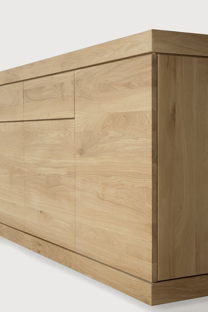 Burger Solid Oak Wood Sideboard / Buffet Cabinet