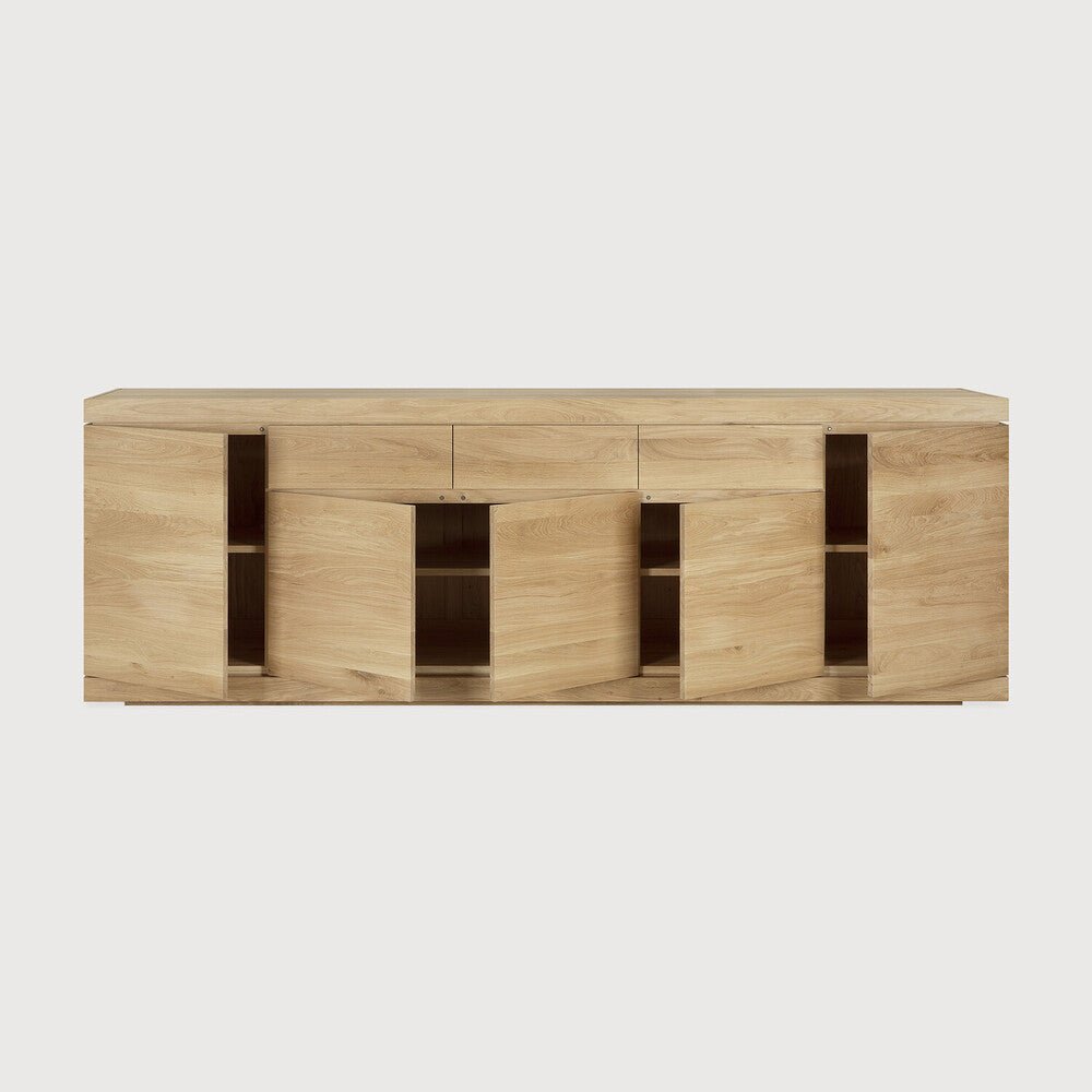 Burger Solid Oak Wood Sideboard / Buffet Cabinet