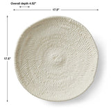 Woven Ceramic Basket - Look Display Bowl