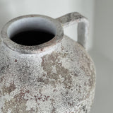 Siena Handmade Concrete Vase - Cream Minimalist 10" x 14" White Cliff Studio Vases and Jars