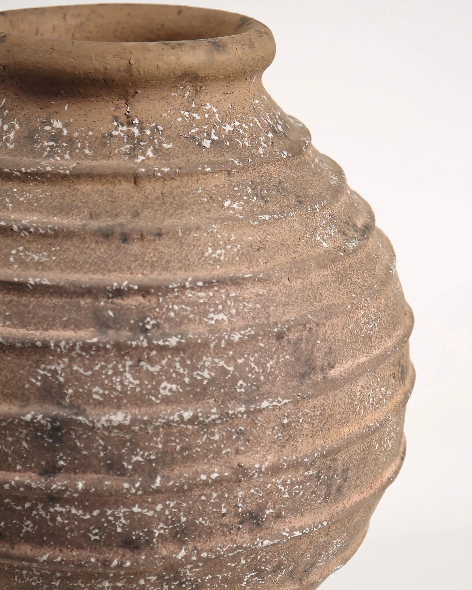 Sol Vase - Dark Brown Ceramic Decorative Vessel 14.5" x 16"