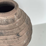 Sol Vase - Dark Brown Ceramic Decorative Vessel 14.5" x 16" White Cliff Studio Vases and Jars