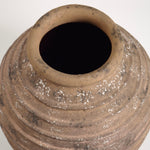 Sol Vase - Dark Brown Ceramic Decorative Vessel 14.5" x 16" White Cliff Studio Vases and Jars