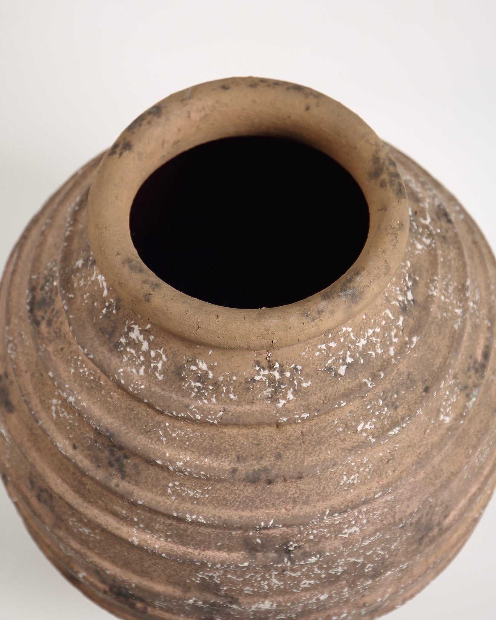 Sol Vase - Dark Brown Ceramic Decorative Vessel 14.5" x 16"