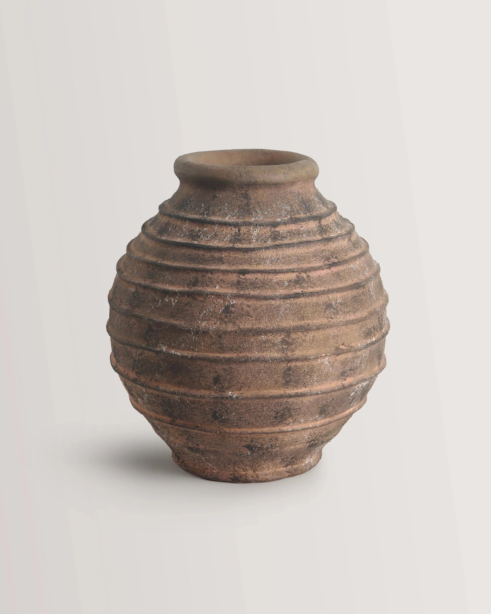 Sol Vase - Dark Brown Ceramic Decorative Vessel 14.5" x 16"