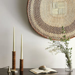 Spiral Pine Modern Wood Candle Candlestick Holder White Cliff Studio Candles and Candle Accessories
