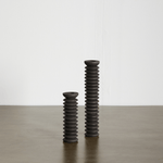 Spiral Pine Modern Wood Candle Candlestick Holder White Cliff Studio Candles and Candle Accessories