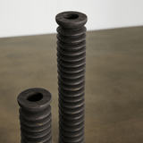 Spiral Pine Modern Wood Candle Candlestick Holder White Cliff Studio Candles and Candle Accessories