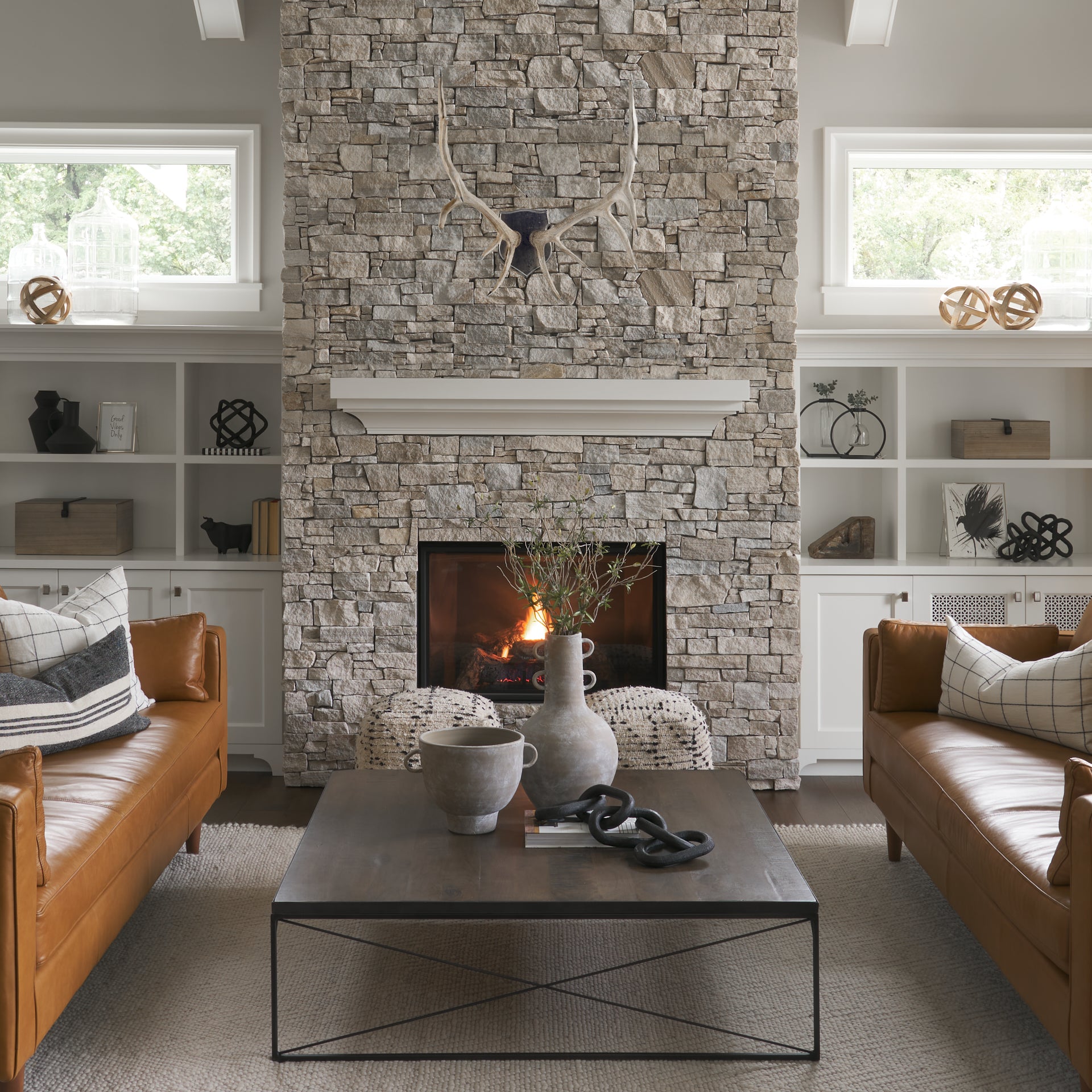 Stanton Wall Antlers White Cliff Studio