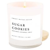 Sugar Cookies Soy Candle - White Jar - 11 oz White Cliff Studio Candles and Candle Accessories