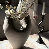 Suri Hand Forged Aluminum Candle Holders Set - Vintage Patina (Set of 2) White Cliff Studio Candles and Candle Accessories