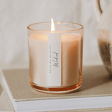 Weekend Soy Candle - Tinted Glass Jar - 12 oz White Cliff Studio Candles and Candle Accessories