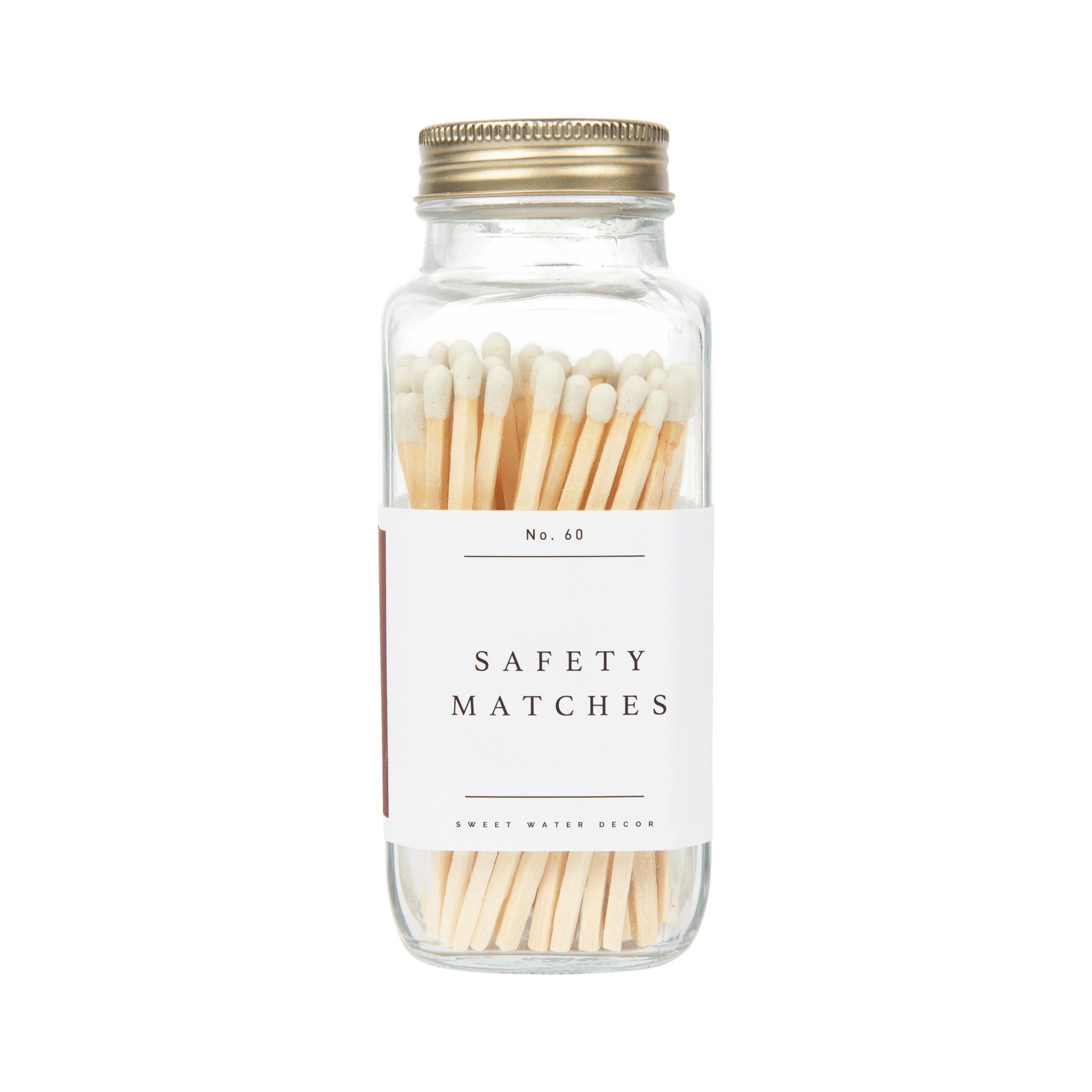 White Tip Safety Matches - 60 Count, 3.75" White Cliff Studio Candles and Candle Accessories