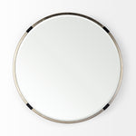 The Melissa mirror measures  23.6"L x 1.8"W x 23.6"H., wall art, framed art print – image 2