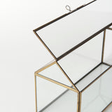 Chalet Gold Glass Terrarium Box