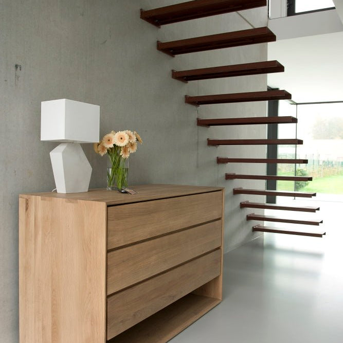 Nordic 3 - Drawer Oak Dresser