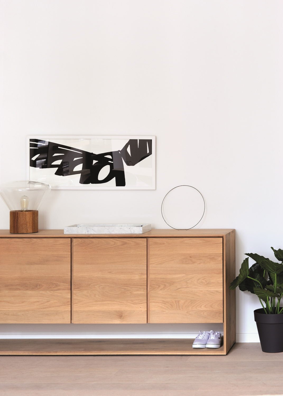 Nordic Oak Storage Console Sideboard (3 Sizes)