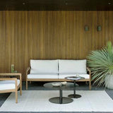 Jack outdoor lounge chair - teak - Natural fabric