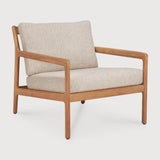 Jack outdoor lounge chair - teak - Natural fabric