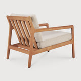 Jack outdoor lounge chair - teak - Natural fabric
