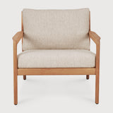 Jack outdoor lounge chair - teak - Natural fabric
