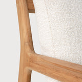 Jack outdoor lounge chair - teak - Off White fabric