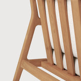 Jack outdoor lounge chair - teak - Off White fabric