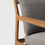 Jack outdoor lounge chair - teak - Mocha fabric