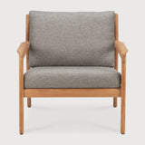 Jack outdoor lounge chair - teak - Mocha fabric