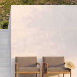 Jack outdoor lounge chair - teak - Mocha fabric