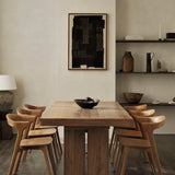 Double Extendable Teak Wood Dining Table
