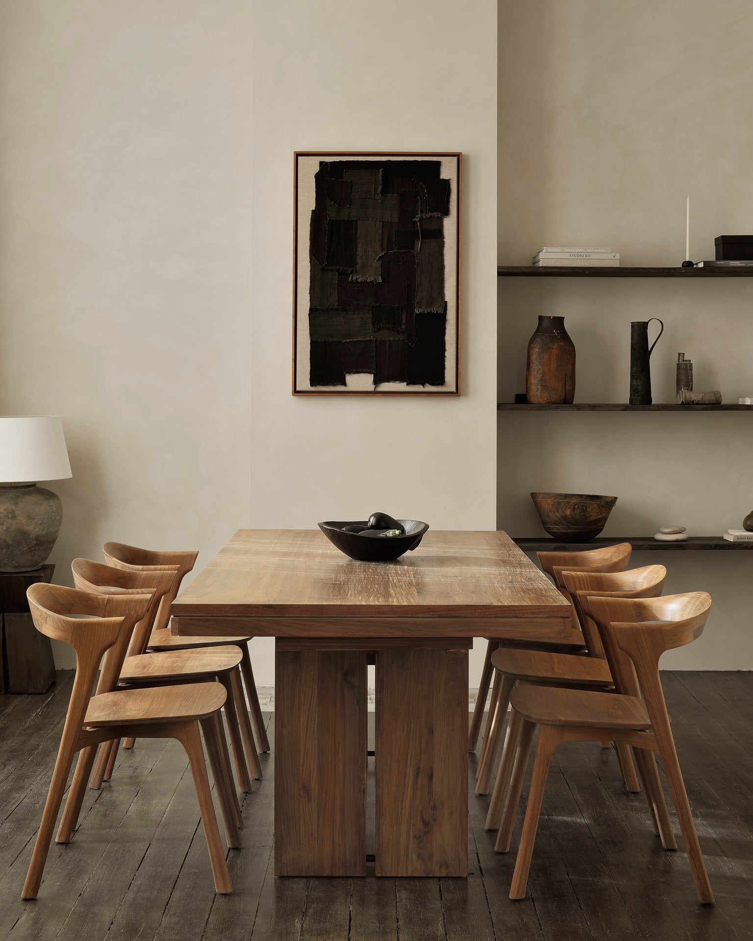Double Extendable Teak Wood Dining Table