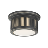 Hudson Valley Lighting Bangor Flush Mount in Old Bronze - Detail Close-Up