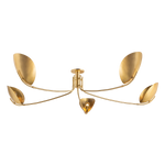 Hudson Valley Lighting Avondale Semi Flush in Aged Brass - Product Detail